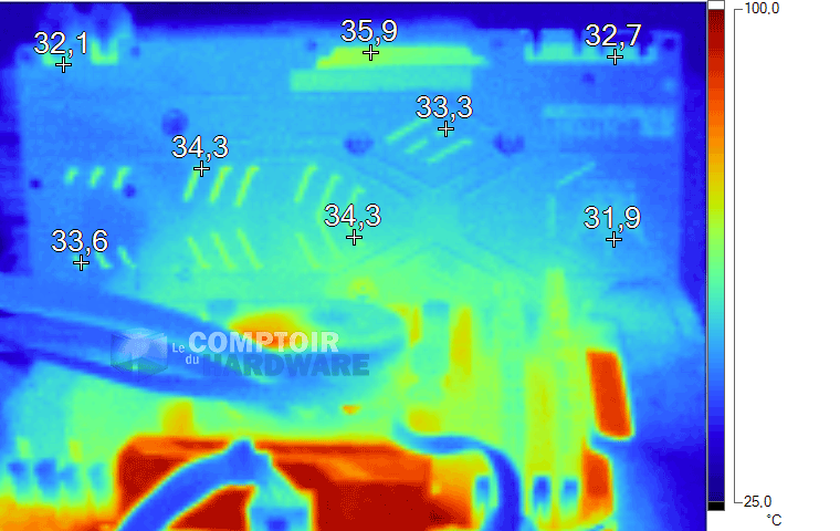 Image thermique KFA² 980 Ti HOF au repos