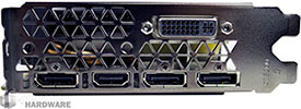 Zotac GTX 980 Ti AMP! connecteurs vidéo [cliquer pour agrandir]