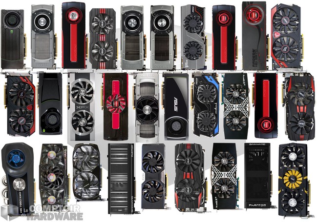 le panel de GPU testés [cliquer pour agrandir]