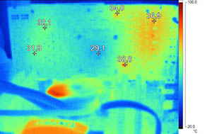 Imagerie ThermiqueMSI R9 270X Gaming au repos [cliquer pour agrandir]