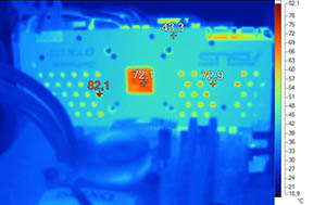 Imagerie Thermique Asus GTX 660 Direct CU II TOP en charge  [cliquer pour agrandir]