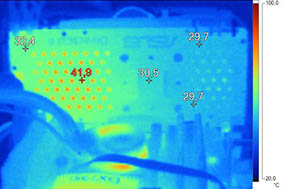 Imagerie Thermique Asus GTX 780 Direct CU II TOP au repos [cliquer pour agrandir]