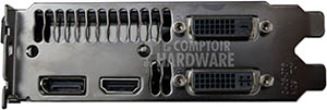 eVGA GTX 780 SC ACX : connecteurs [cliquer pour agrandir]