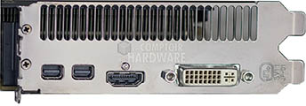 HIS RADEON HD 7970 IceX² GHz Edition : connecteurs [cliquer pour agrandir]