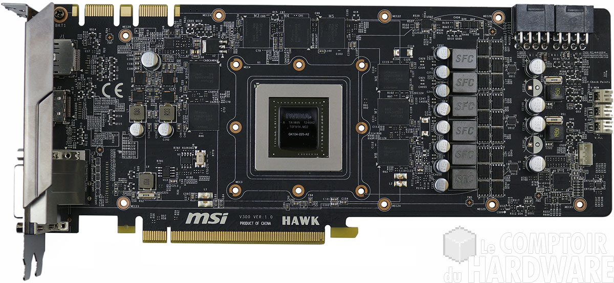 MSI N760 Hawk : carte nue