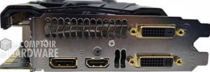 MSI N780 Lightning : connecteurs [cliquer pour agrandir]