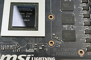 MSI N780 Lightning : puces mémoire [cliquer pour agrandir]