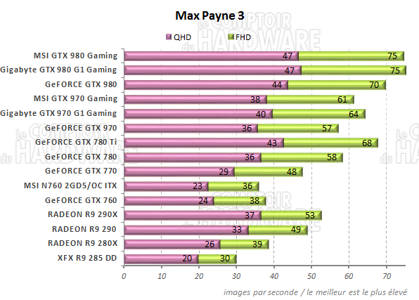 Performances Max Payne 3