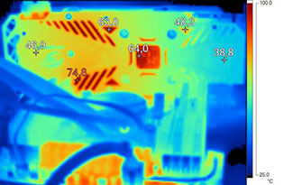 Imagerie Thermique Gigabyte GTX 970 G1 Gaming en charge [cliquer pour agrandir]