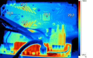 Imagerie Thermique Gigabyte GTX 970 G1 Gaming au repos [cliquer pour agrandir]