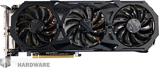 Gigabyte GTX 970 G1 Gaming : face avant [cliquer pour agrandir]