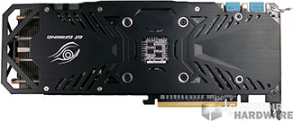 Gigabyte GTX 970 G1 Gaming : face arrière [cliquer pour agrandir]