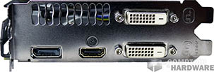 Gigabyte GV-R929XOC-4GD : connecteurs [cliquer pour agrandir]