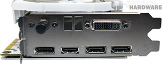 KFA2 GTX 980 HOF : connecteurs [cliquer pour agrandir]