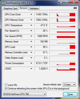 GPU-Z MSI N760 ITX Boost Max