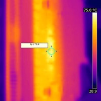 asus hd6970 directcu2 gpu thermographie ir [cliquer pour agrandir]