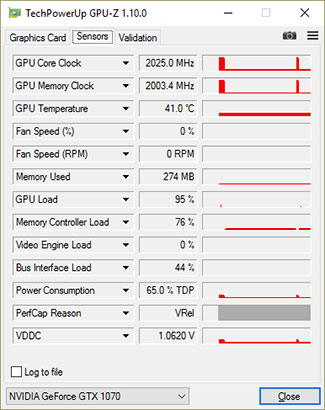 gpuz 1070 asus boost