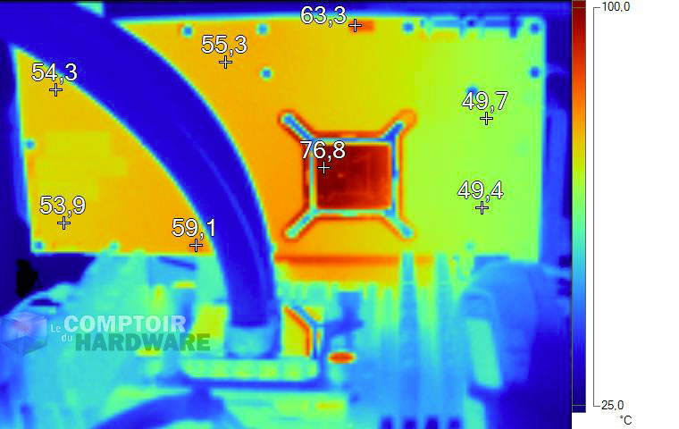 Image Thermique Gainward GTX 1080 Phoenix GLH en charge