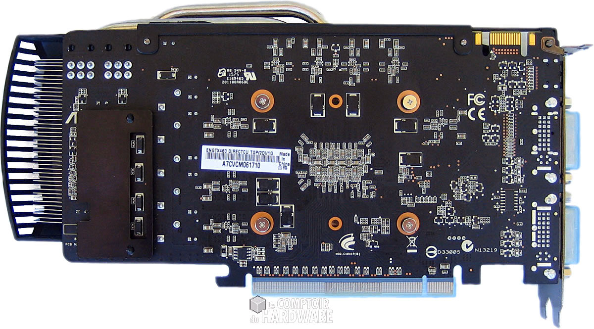 Asus GTX 460 1 Go verso