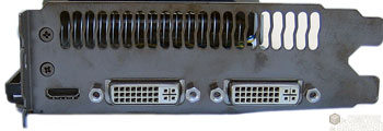connecteurs Asus GTX 460 768 Mo [cliquer pour agrandir]