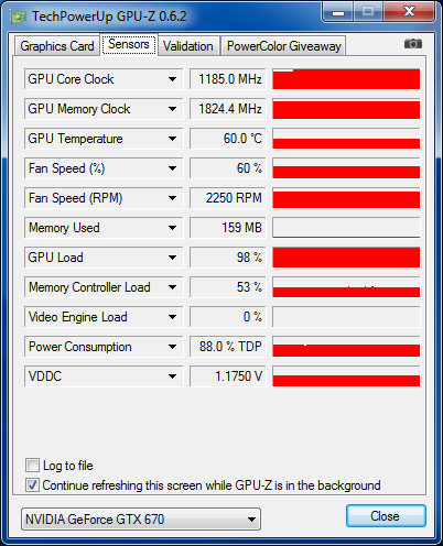 GPU-Z GTX 670 overclockée