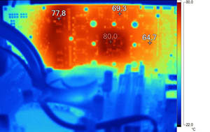 Image thermique GeFORCE GTX 780 en charge [cliquer pour agrandir]