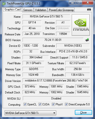 GPUZ HD 6950 OC