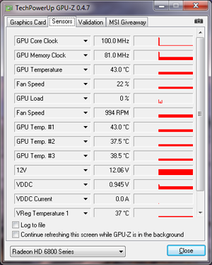 GPUZ HD 6870 repos [cliquer pour agrandir]