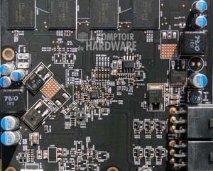 XFX R7870 Overclocked Double Dissipation : étage alimentation mémoire [cliquer pour agrandir]