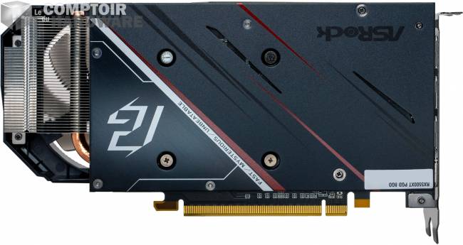 asrock phantom gaming rx 5500 xt back - vue de derrière [cliquer pour agrandir]