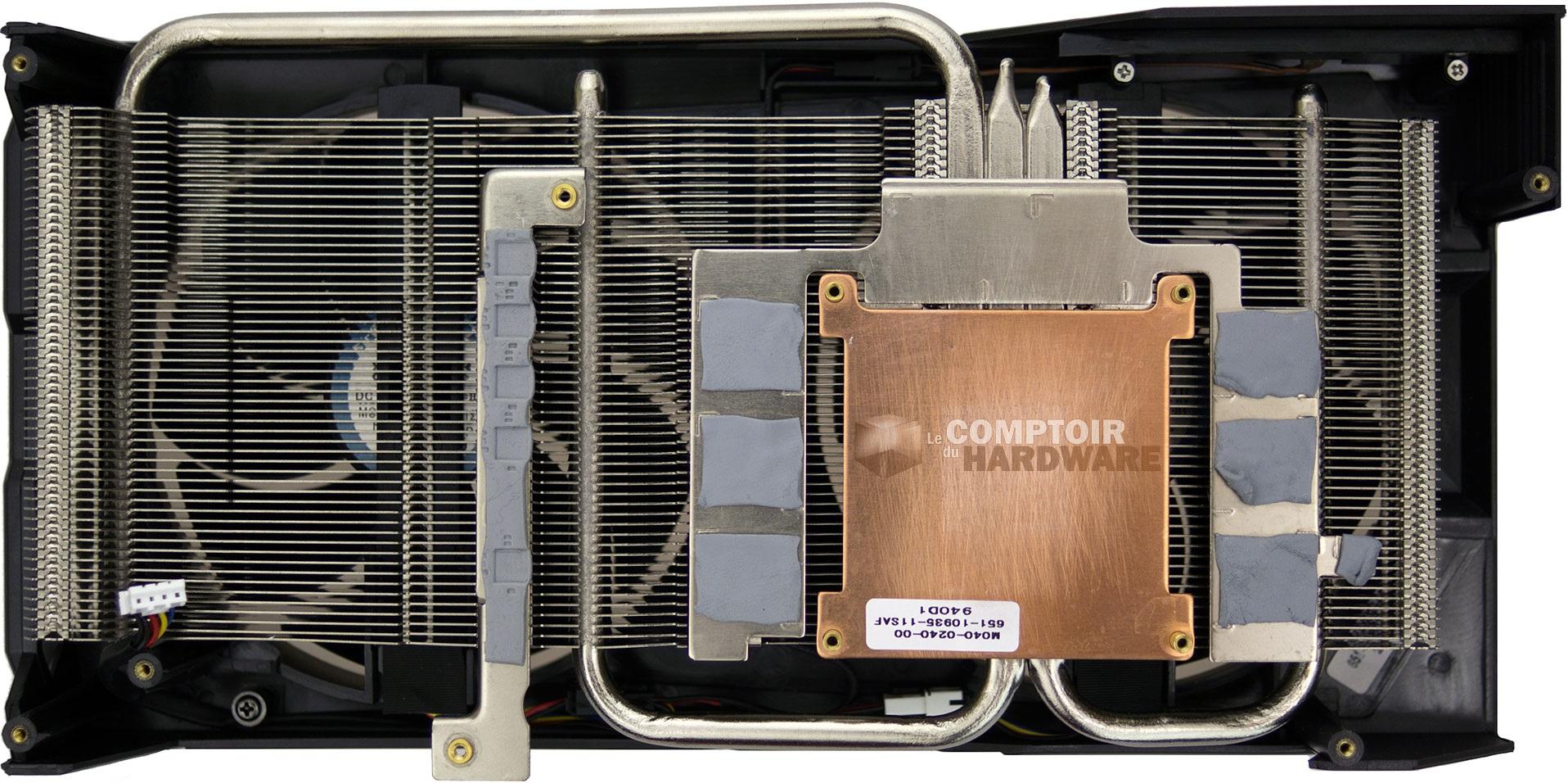Sapphire Pulse RX 5600 XT : radiateur