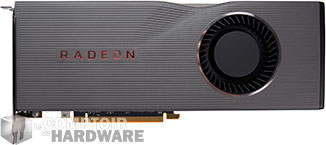 Radeon RX 5700 XT : face avant [cliquer pour agrandir]