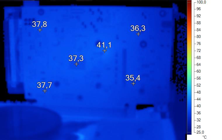 Image thermique de la RX 6500 XT Fighter au repos