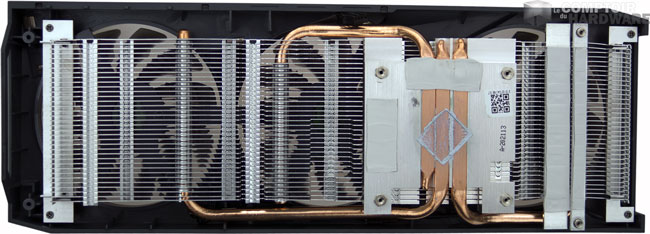 Le radiateur de la Gigabyte RX 6600 Eagle [cliquer pour agrandir]