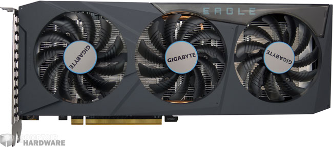 Gigabyte RX 6600 Eagle : face avant [cliquer pour agrandir]