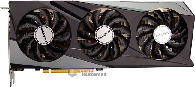 Gigabyte RX 6600 XT Gaming OC Pro : face avant [cliquer pour agrandir]