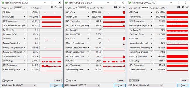 GPU-Z Gigabyte RX 6600 XT Gaming Pro OC [cliquer pour agrandir]