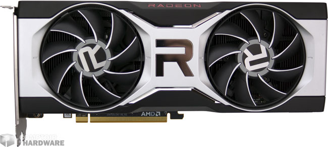 Radeon RX 6700 XT : face avant [cliquer pour agrandir]