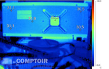 Image thermique de la RX 6800 au repos [cliquer pour agrandir]