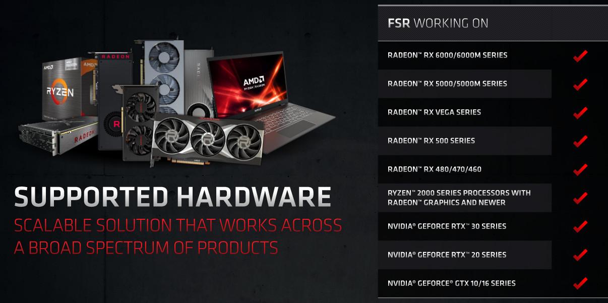 AMD FSR : et on supporte tout le monde !