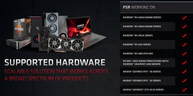 AMD FSR : et on supporte tout le monde ! [cliquer pour agrandir]