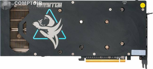 powercolor rx 6700 xt hellhound - vue de dos [cliquer pour agrandir]