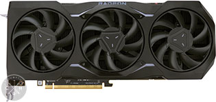 La Radeon RX 7900 XTX MBA : face avant [cliquer pour agrandir]