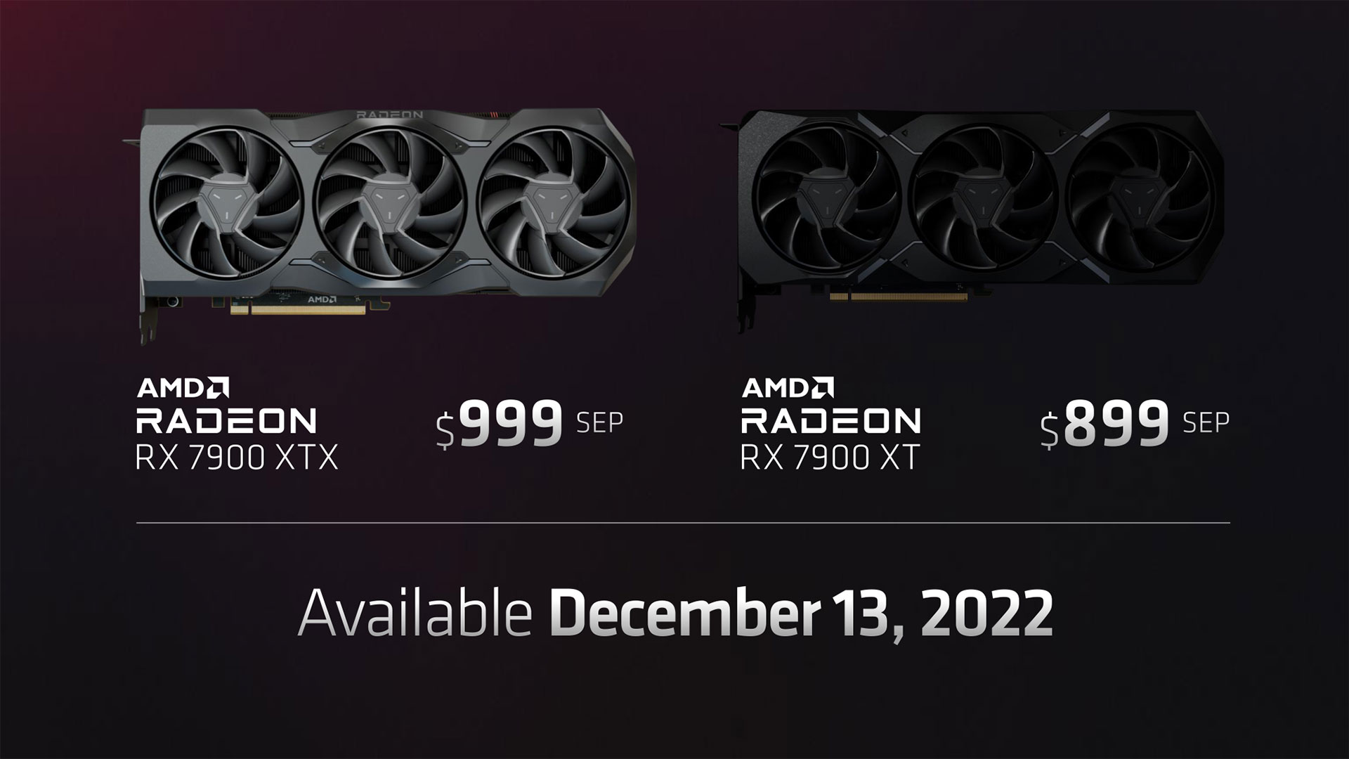 Radeon RX 7900, les prix !