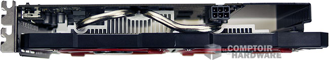 XFX RX 460 Double Dissipation : connecteur d'alimentation