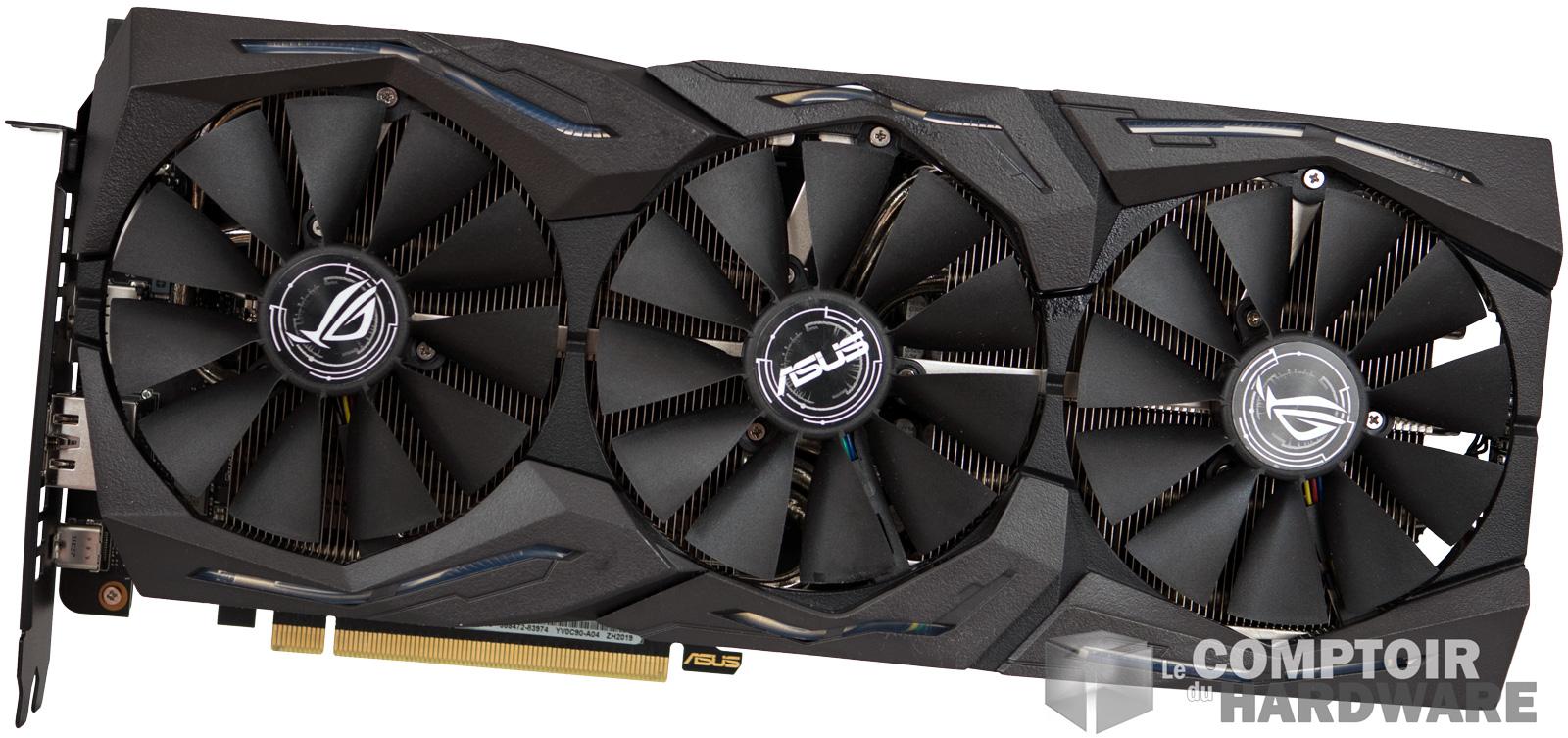 asus rog strix gaming rtx 2070 - vue de face