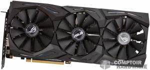 asus rog strix gaming rtx 2070 - vue de face [cliquer pour agrandir]