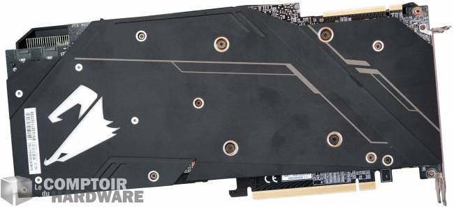 aorus rtx 2080 ti xtreme - vue de derrière [cliquer pour agrandir]