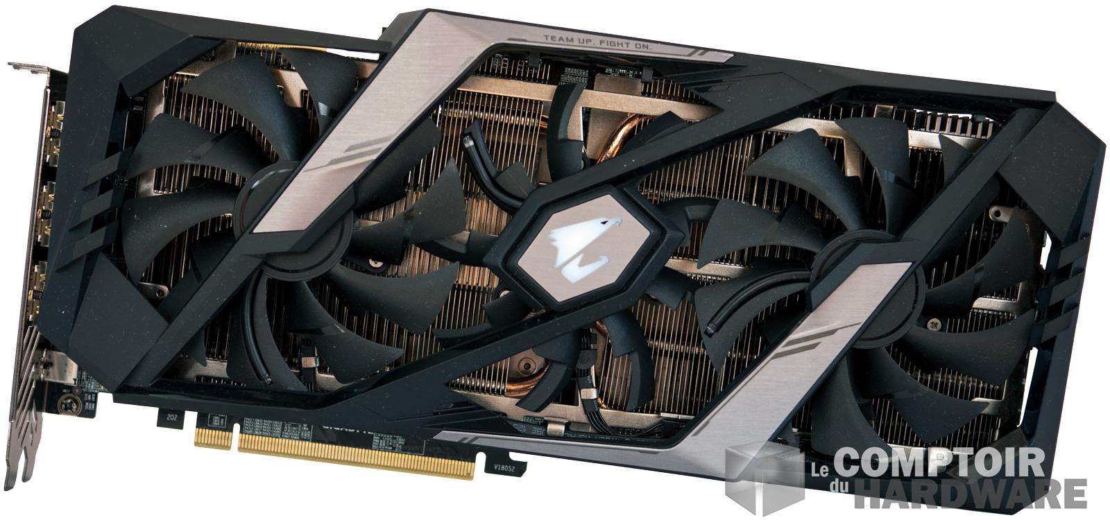 aorus rtx 2080 ti xtreme - vue de face