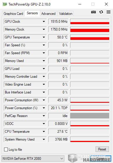 gigabyte rtx 2080 gaming oc gpuz idle